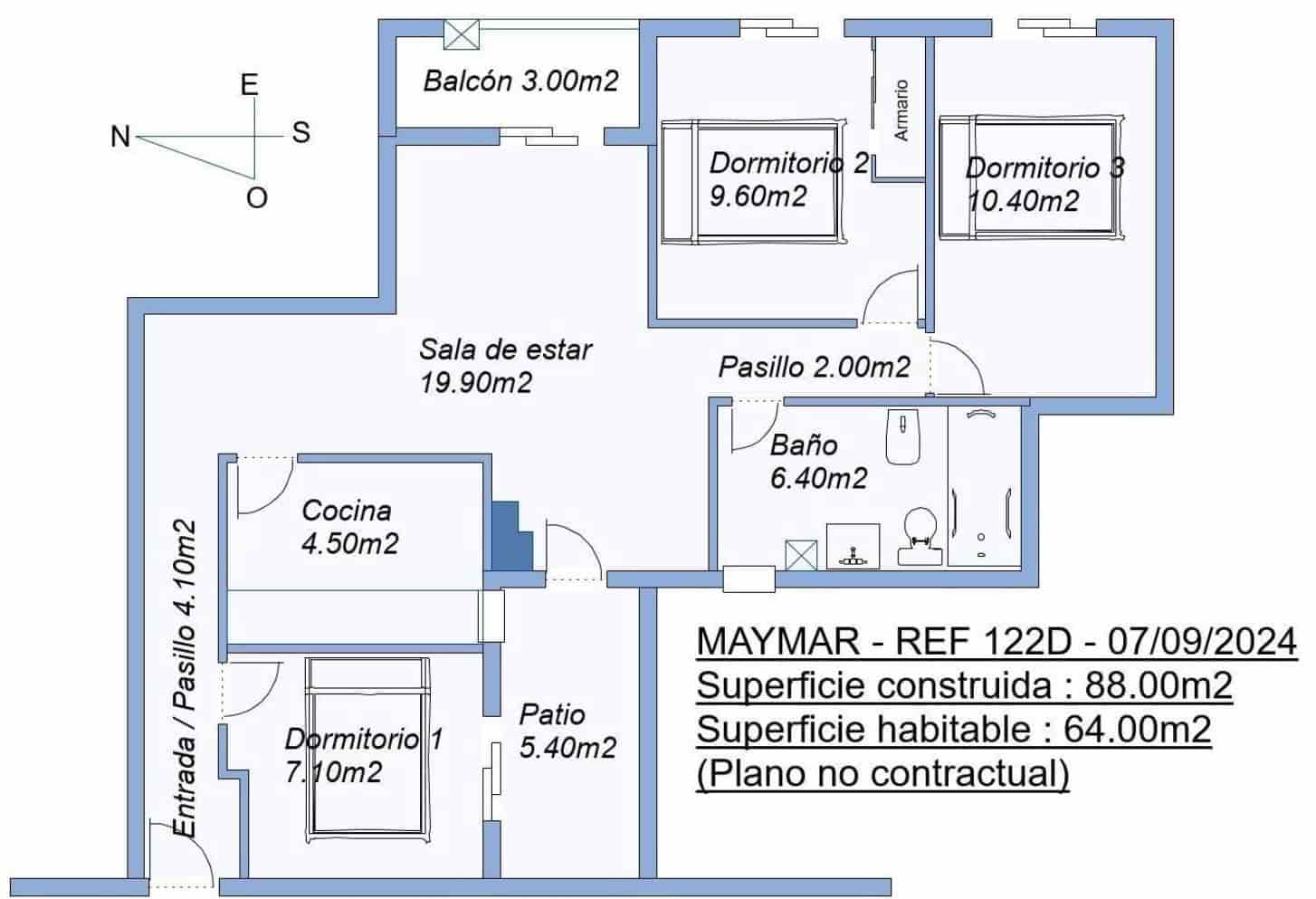 3 camera da letto Appartamento in vendita in Torrevieja - 136.999 € (Rif: 9379151)