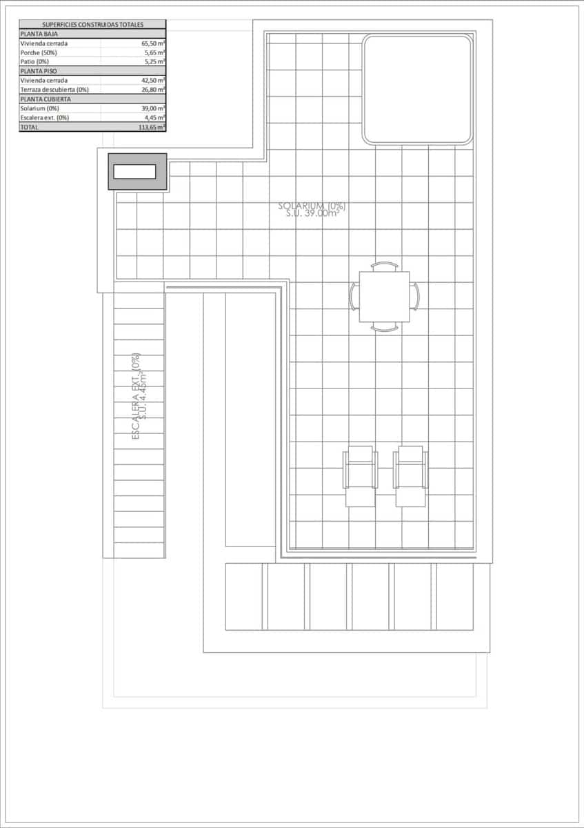 3 soverom Rekkehus til salgs i Rojales med svømmebasseng - € 365 900 (Ref: 9379169)