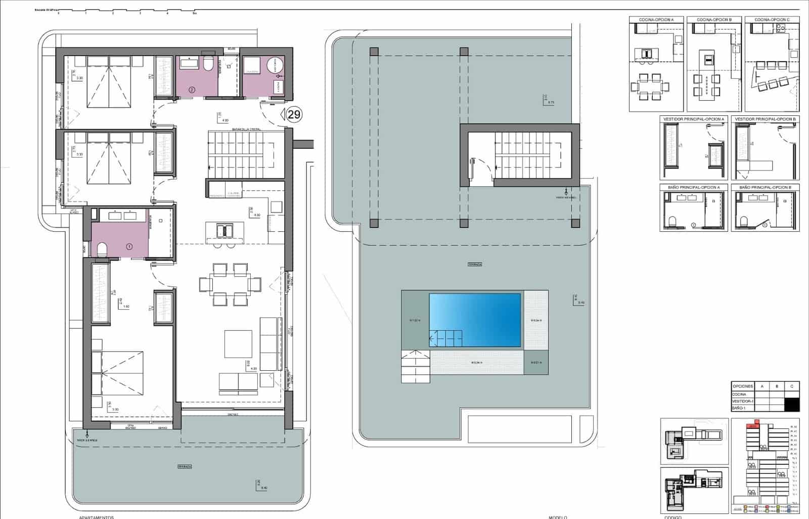 3 sypialnia Penthouse na sprzedaż w Calpe / Calp z basenem - 1 672 000 € (Ref: 9411114)