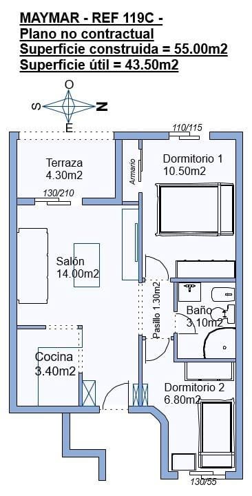 2 bedroom Apartment for sale in Torrevieja with pool - € 124,999 (Ref: 9440674)