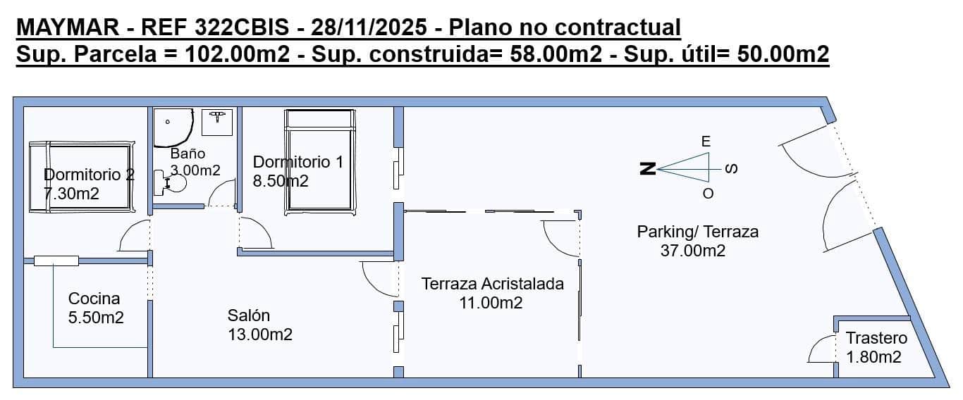 2 camera da letto Bungalow in vendita in Torrevieja - 119.999 € (Rif: 9452246)