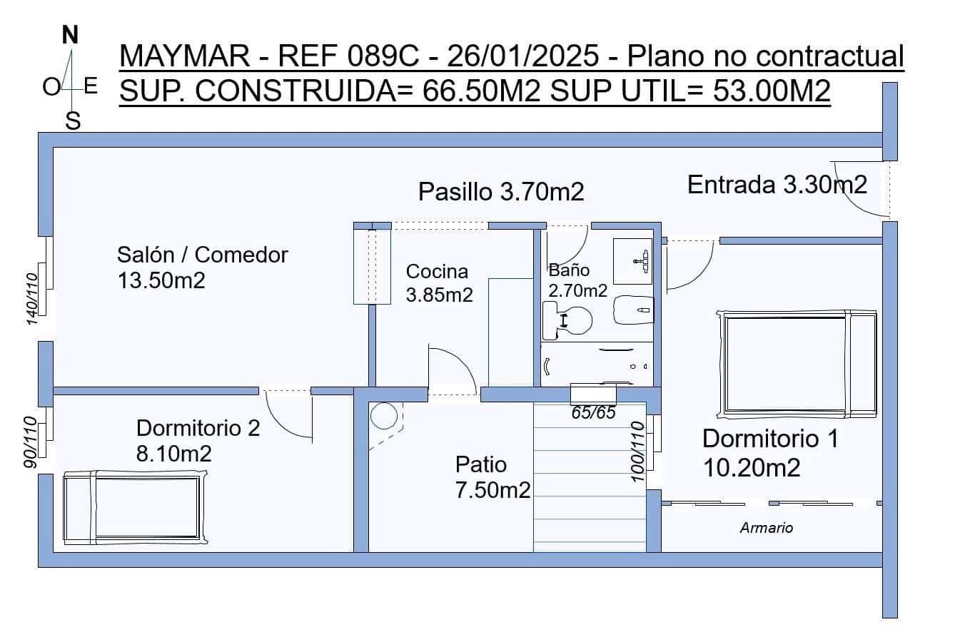 2 makuuhuone Huoneisto myytävänä paikassa Torrevieja mukana uima-altaan - 99 999 € (Ref: 9532344)