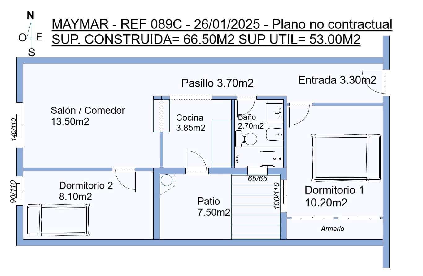 2 Zimmer Apartment zu verkaufen in Torrevieja mit Pool - 99.999 € (Ref: 9532344)