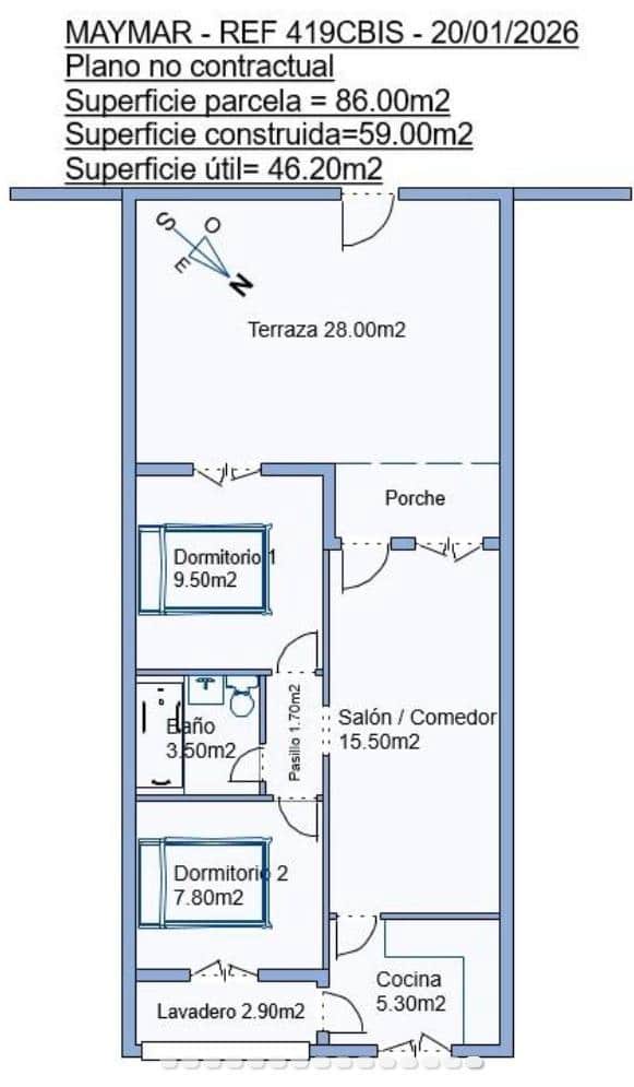 2 camera da letto Bungalow in vendita in Torrevieja - 119.999 € (Rif: 9666675)