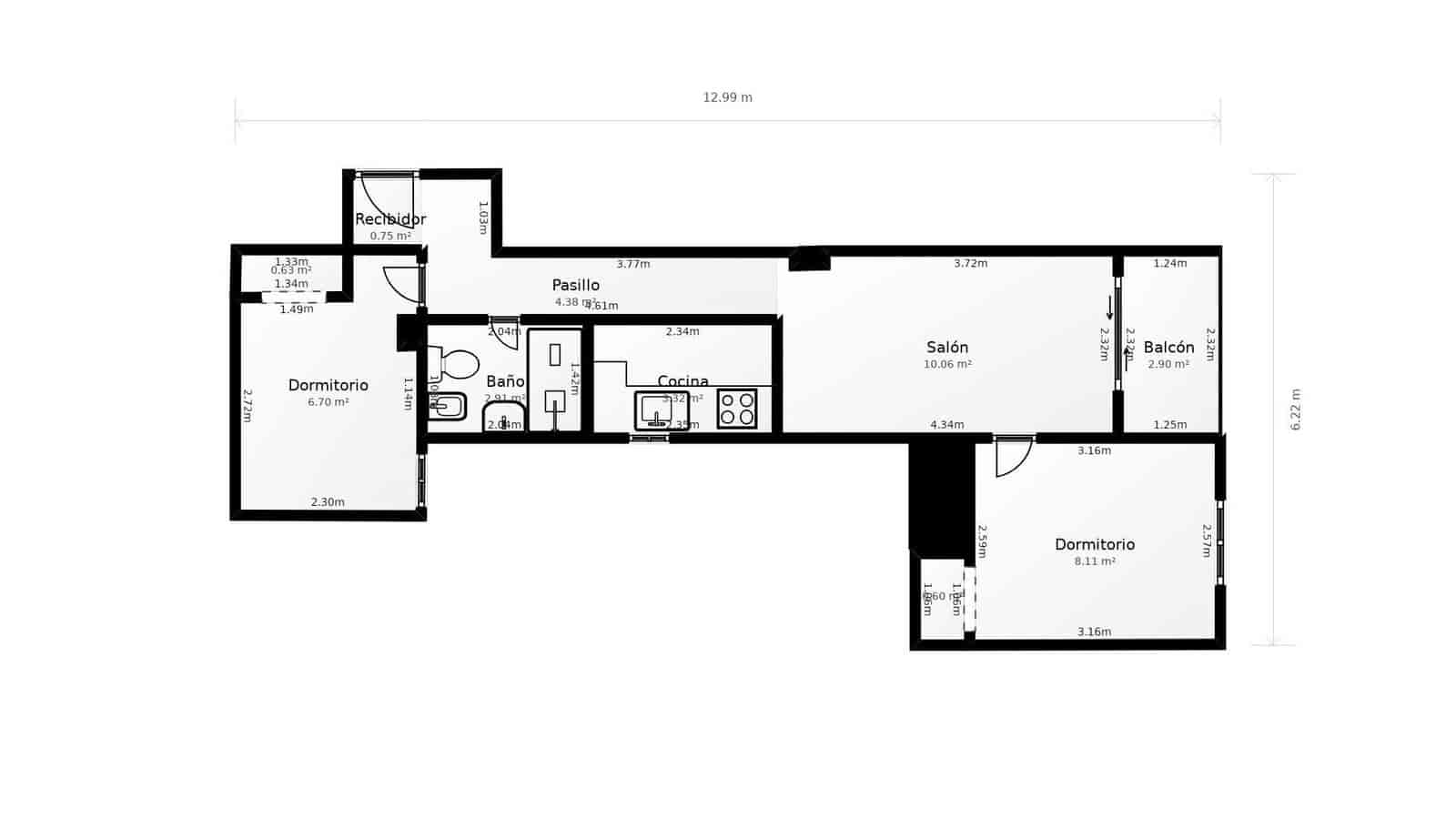 2 soveværelse Lejlighed til salg i Torrevieja med garage - € 144.999 (Ref: 9794770)