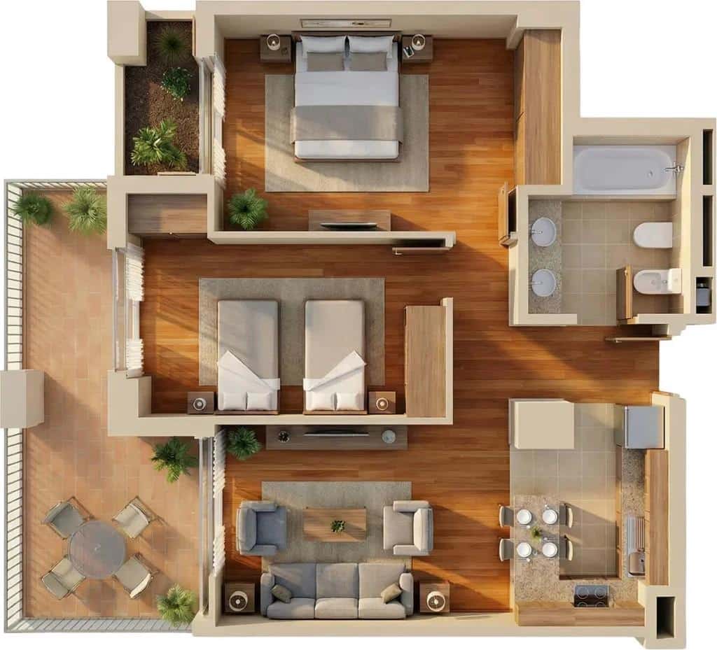 2 makuuhuone Kattohuoneisto myytävänä paikassa Vera mukana uima-altaan - 150 000 € (Ref: 9794775)