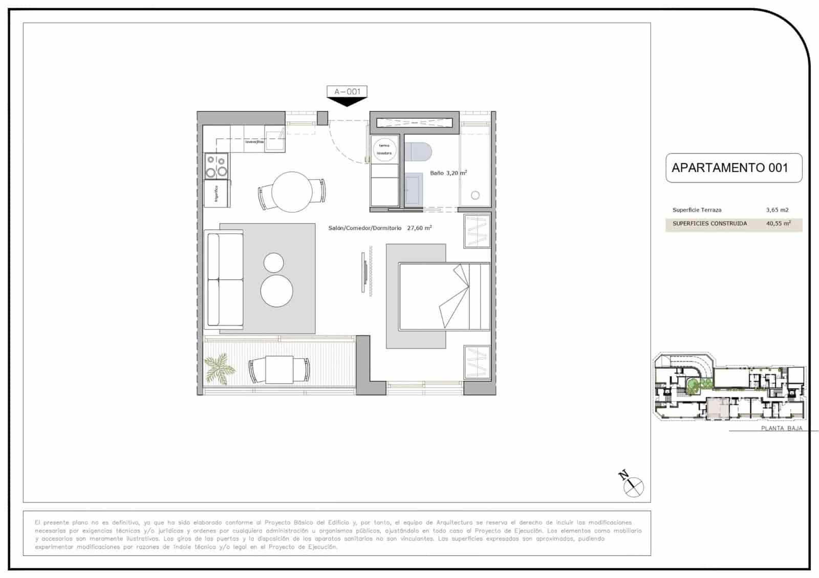 Leilighet til salgs i Lo Pagan med svømmebasseng garasje - € 151 900 (Ref: 9804425)