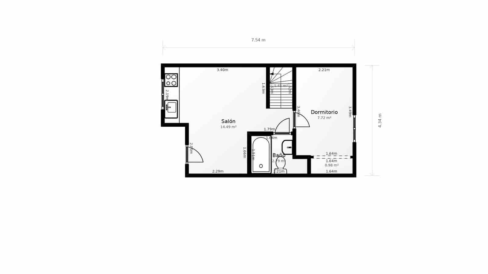 1 soveværelse Bungalow til salg i Torrevieja med swimmingpool - € 92.999 (Ref: 9851887)