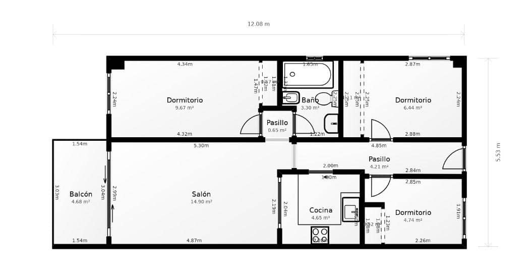 3 slaapkamer Appartement te koop in Torrevieja met zwembad - € 149.000 (Ref: 9855585)