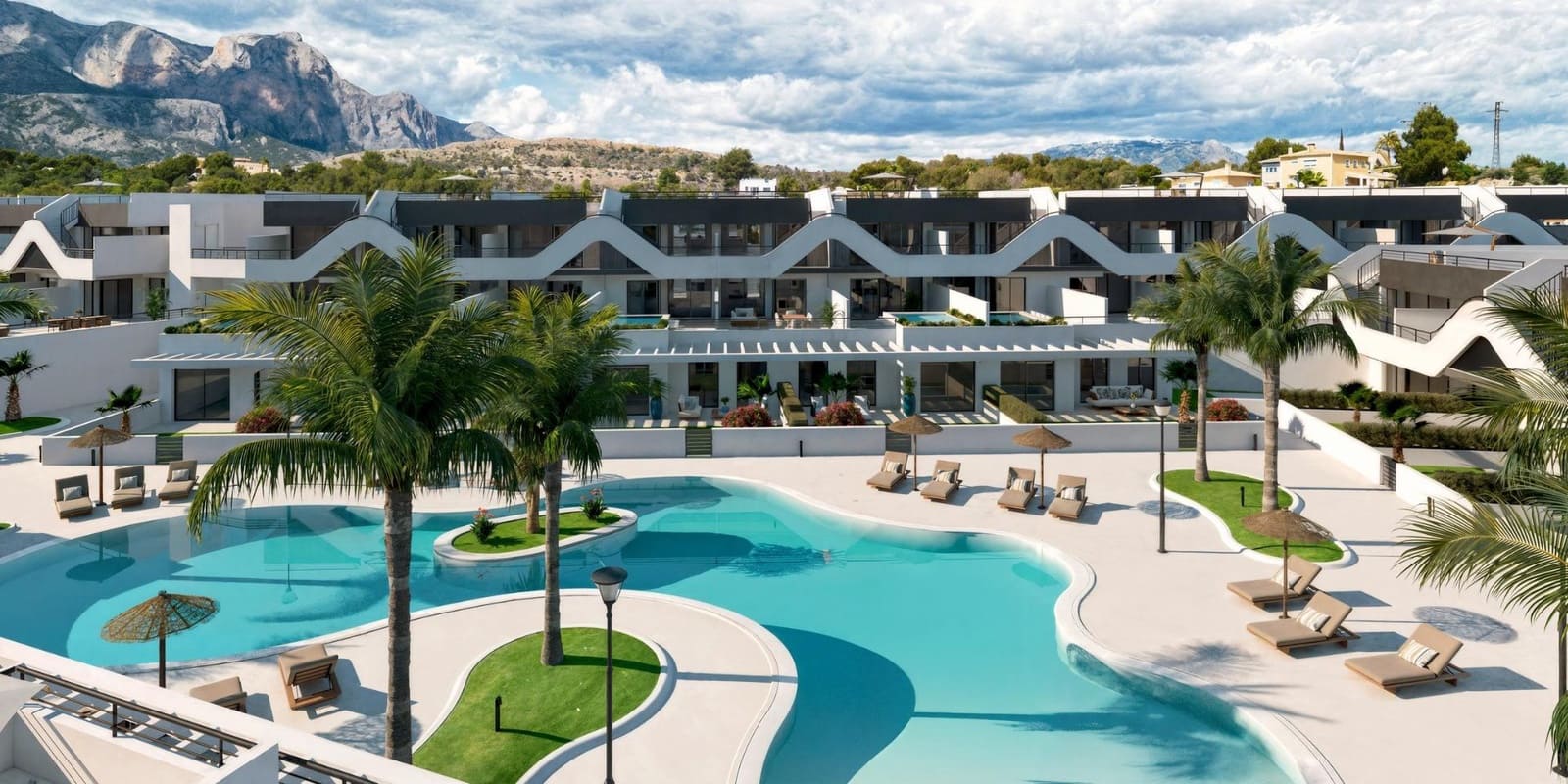 2 soverom Penthouse til salgs i Alfaz del Pi / L'Alfas del Pi med svømmebasseng - € 327 000 (Ref: 9975549)