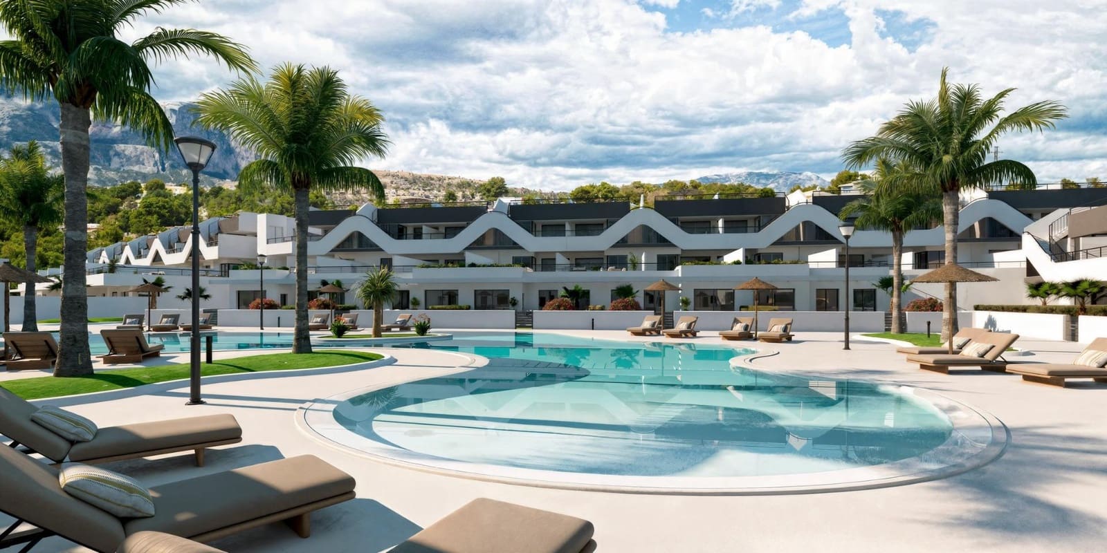 2 soverom Penthouse til salgs i Alfaz del Pi / L'Alfas del Pi med svømmebasseng - € 327 000 (Ref: 9975549)