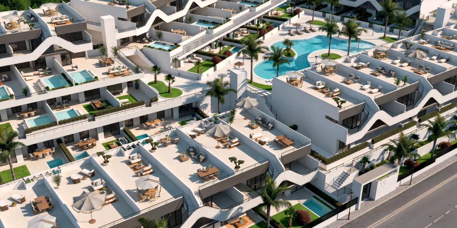 2 soverom Penthouse til salgs i Alfaz del Pi / L'Alfas del Pi med svømmebasseng - € 327 000 (Ref: 9975549)