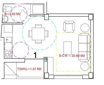 Studio for sale in Playa del Acequión, Torrevieja - € 95,000 (Ref: 9978975)