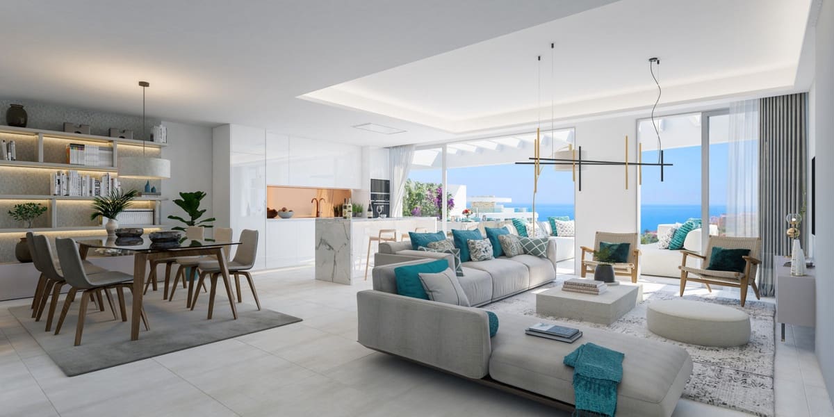 3 soverom Penthouse til salgs i La Cala de Mijas med svømmebasseng garasje - € 1 450 000 (Ref: 10000006)