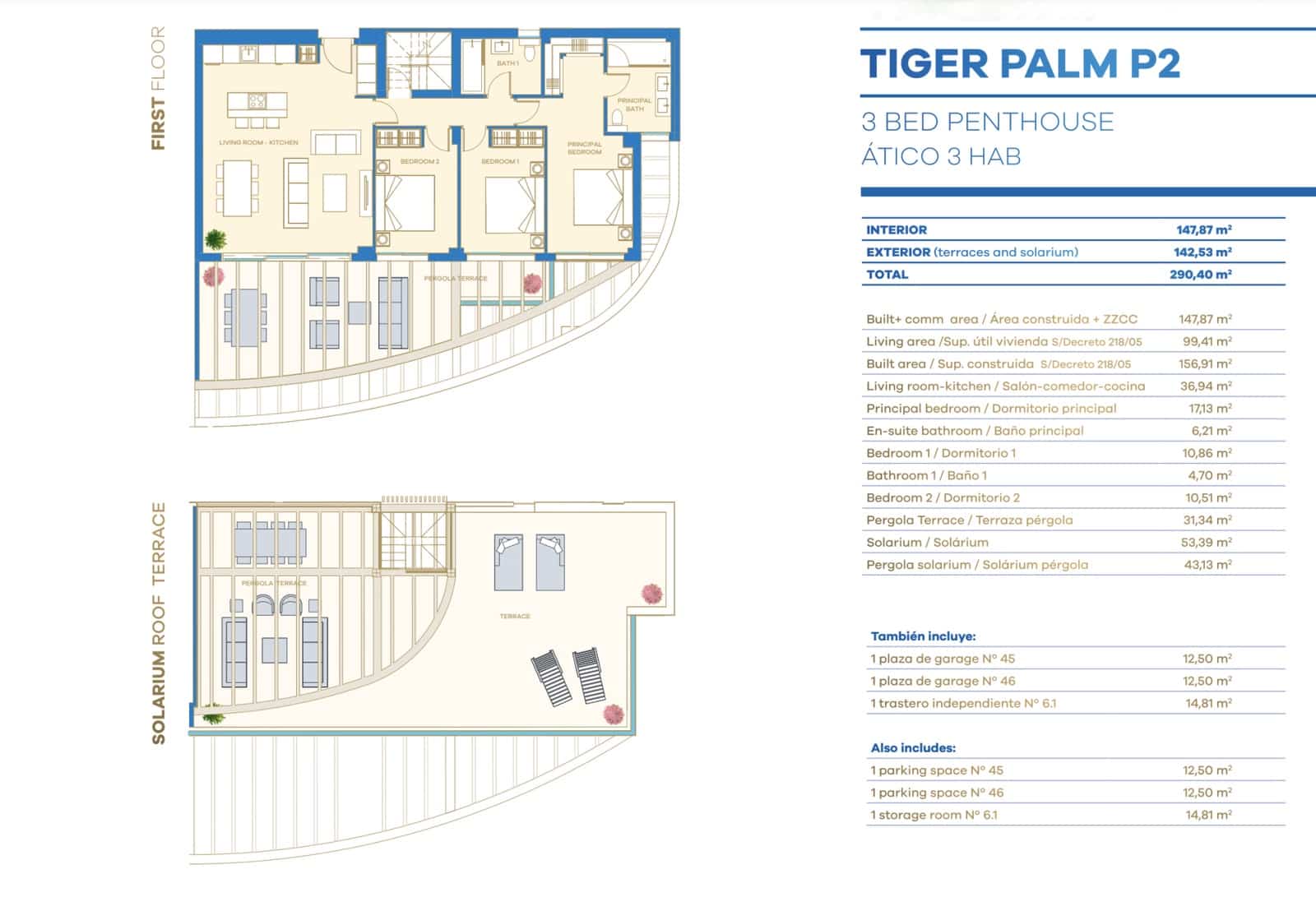 3 soverom Penthouse til salgs i La Cala de Mijas med svømmebasseng garasje - € 1 450 000 (Ref: 10000006)