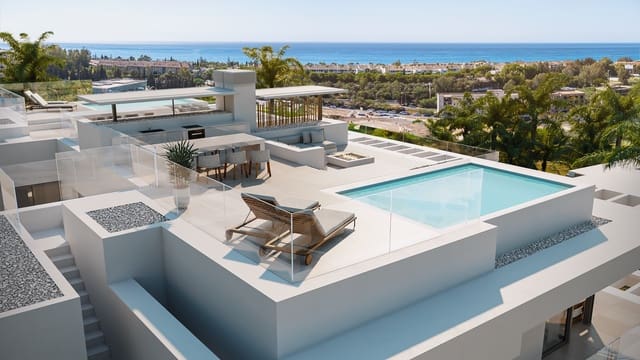 4 Zimmer Doppelhaus zu verkaufen in Marbella mit Pool Garage - 2.250.000 € (Ref: 10025394)