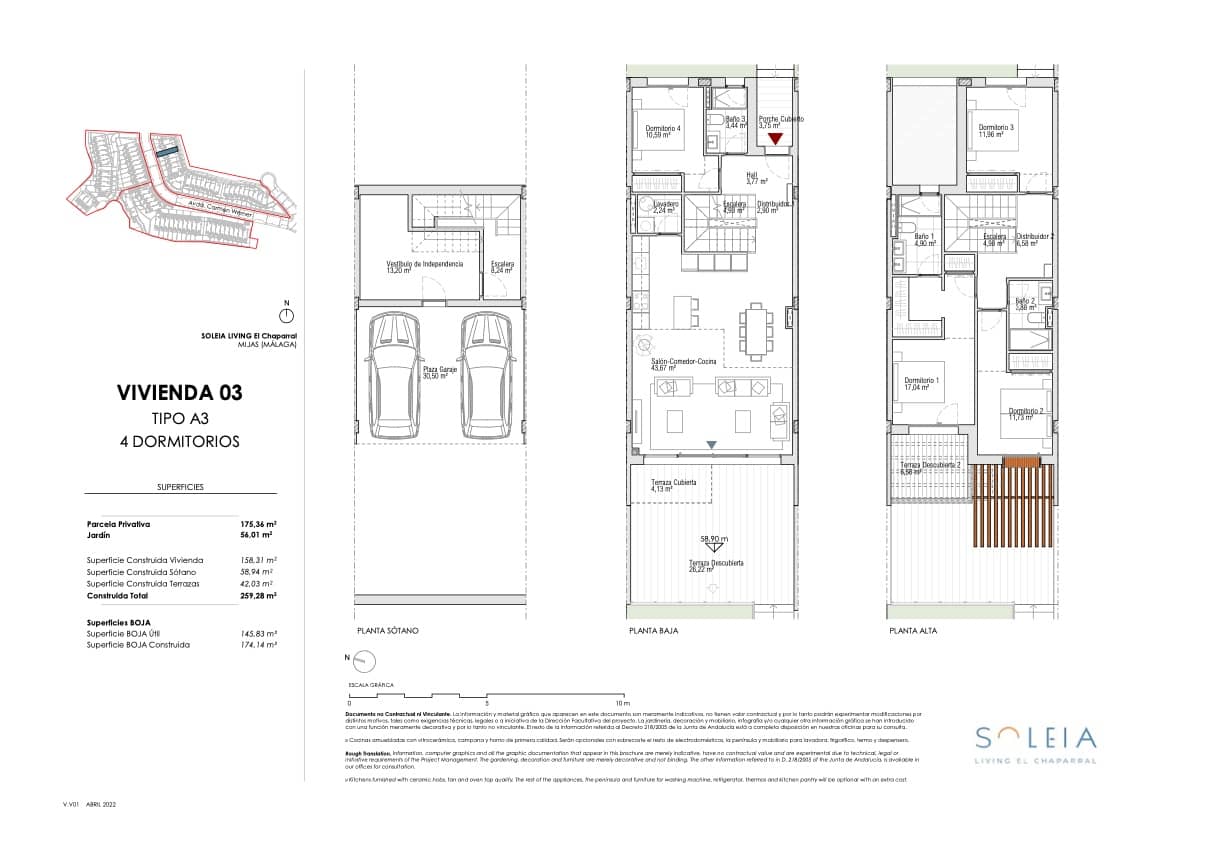 4 bedroom Semi-detached Villa for sale in El Chaparral with pool garage - € 1,250,000 (Ref: 10050037)