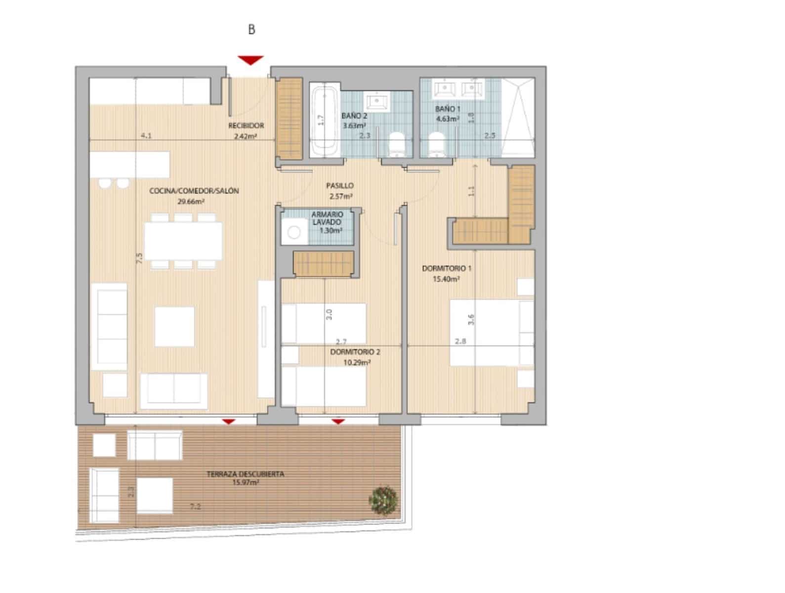 2 soverom Leilighet til salgs i Mijas Costa med svømmebasseng garasje - € 626 000 (Ref: 10094413)