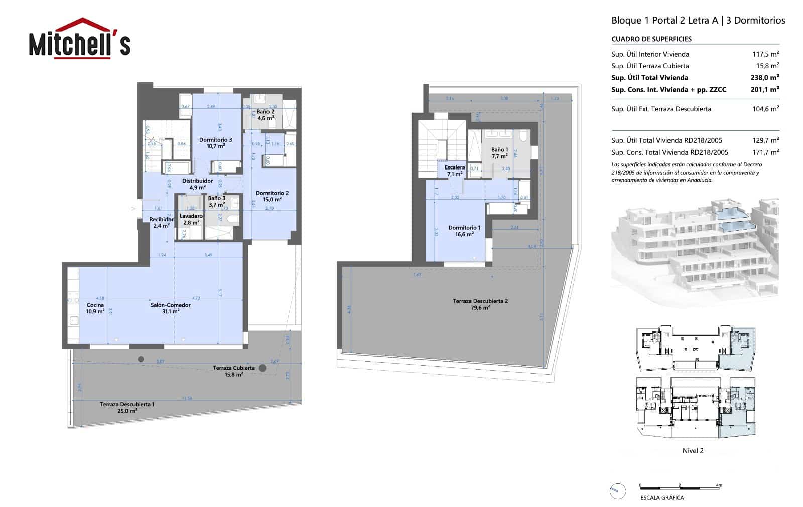 3 soverom Penthouse til salgs i Marbella med svømmebasseng garasje - € 1 040 000 (Ref: 7657062)