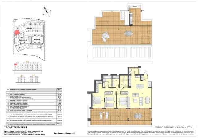 3 soverom Penthouse til salgs i El Higuerón, Fuengirola med svømmebasseng garasje - € 1 051 000 (Ref: 8050863)