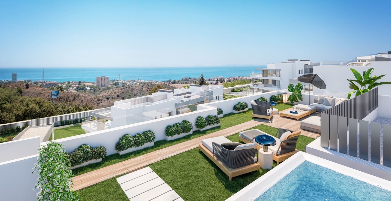 3 quarto Penthouse para venda em Marbella com piscina garagem - 1 150 000 € (Ref: 8256050)