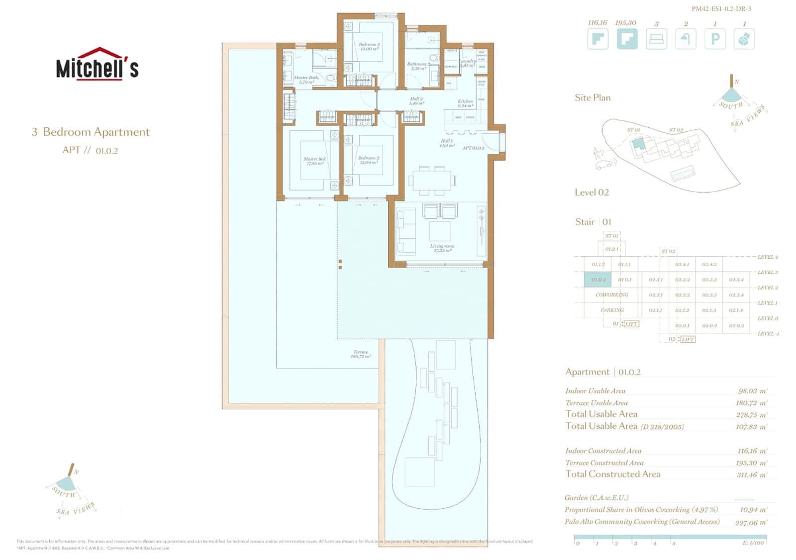 3 quarto Apartamento para venda em Marbella com piscina garagem - 960 000 € (Ref: 8438895)