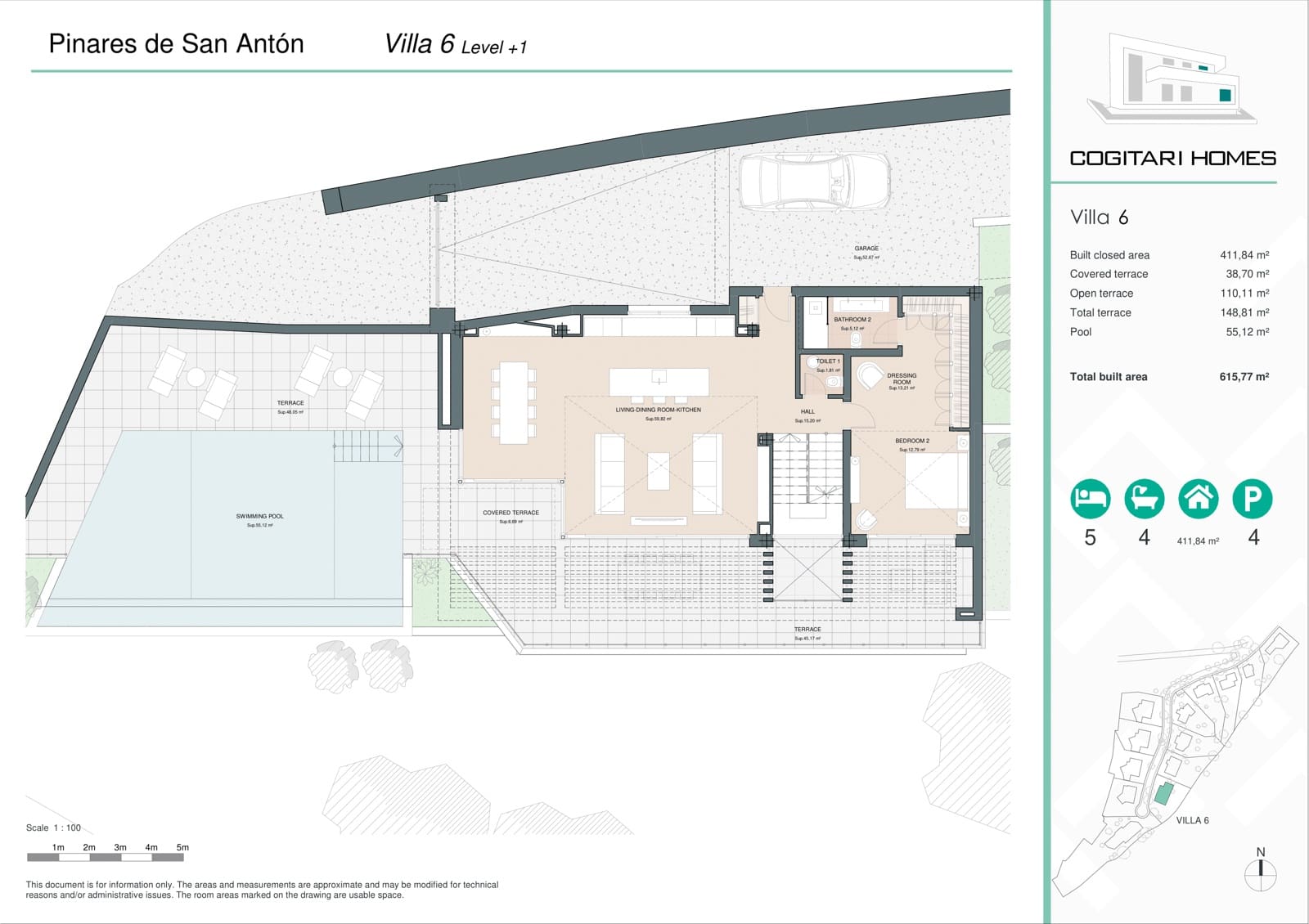5 sovrum Villa till salu i Malaga stad med pool garage - 3 800 000 € (Ref: 8456979)