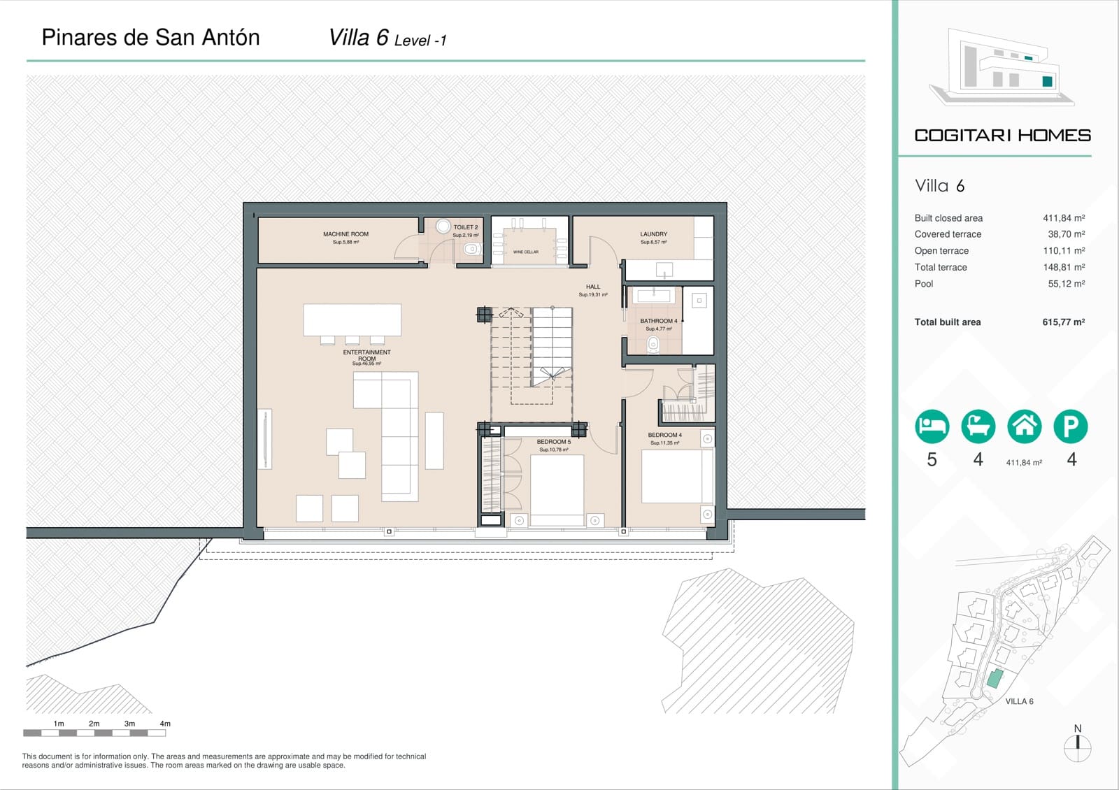 5 sovrum Villa till salu i Malaga stad med pool garage - 3 800 000 € (Ref: 8456979)