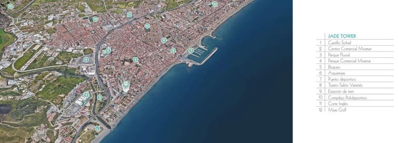 2 makuuhuone Huoneisto myytävänä paikassa Fuengirola mukana uima-altaan 
autotalli - 599 000 € (Ref: 8809394)