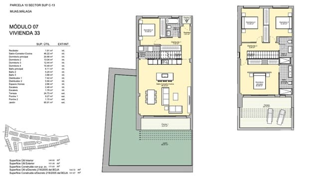 4 sypialnia Dom blizniak na sprzedaż w El Chaparral, Mijas z basenem garażem - 783 000 € (Ref: 8879652)