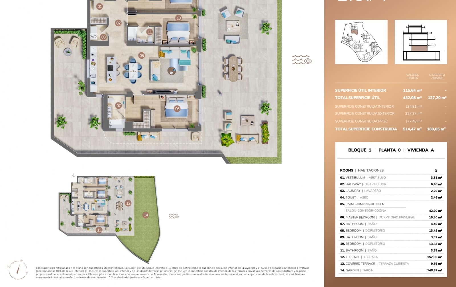 Apartamento de 3 habitaciones en Mijas Costa en venta con piscina garaje - 1.345.000 € (Ref: 9169608)