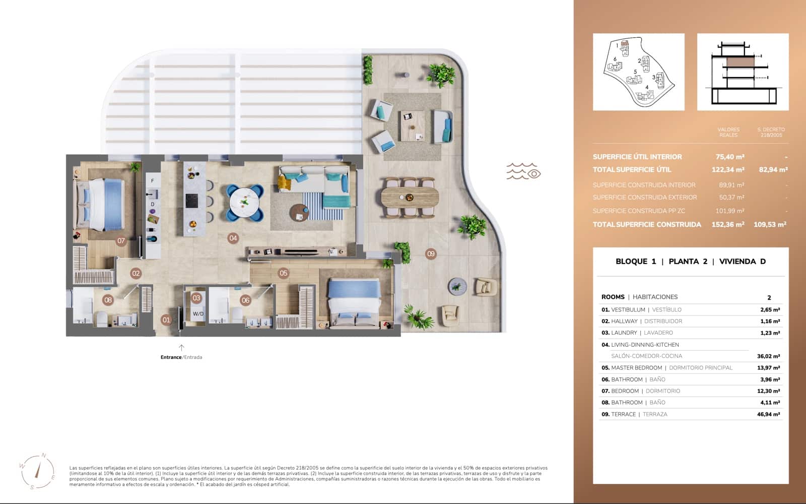 2 sovrum Lägenhet till salu i Mijas Costa med pool garage - 797 000 € (Ref: 9169609)