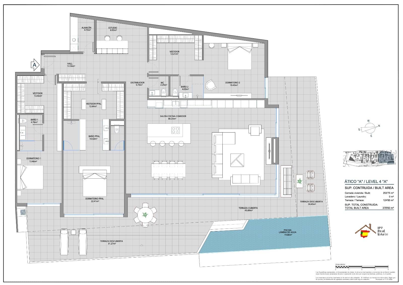 3 sypialnia Penthouse na sprzedaż w Fuengirola z basenem garażem - 2 195 000 € (Ref: 9198519)