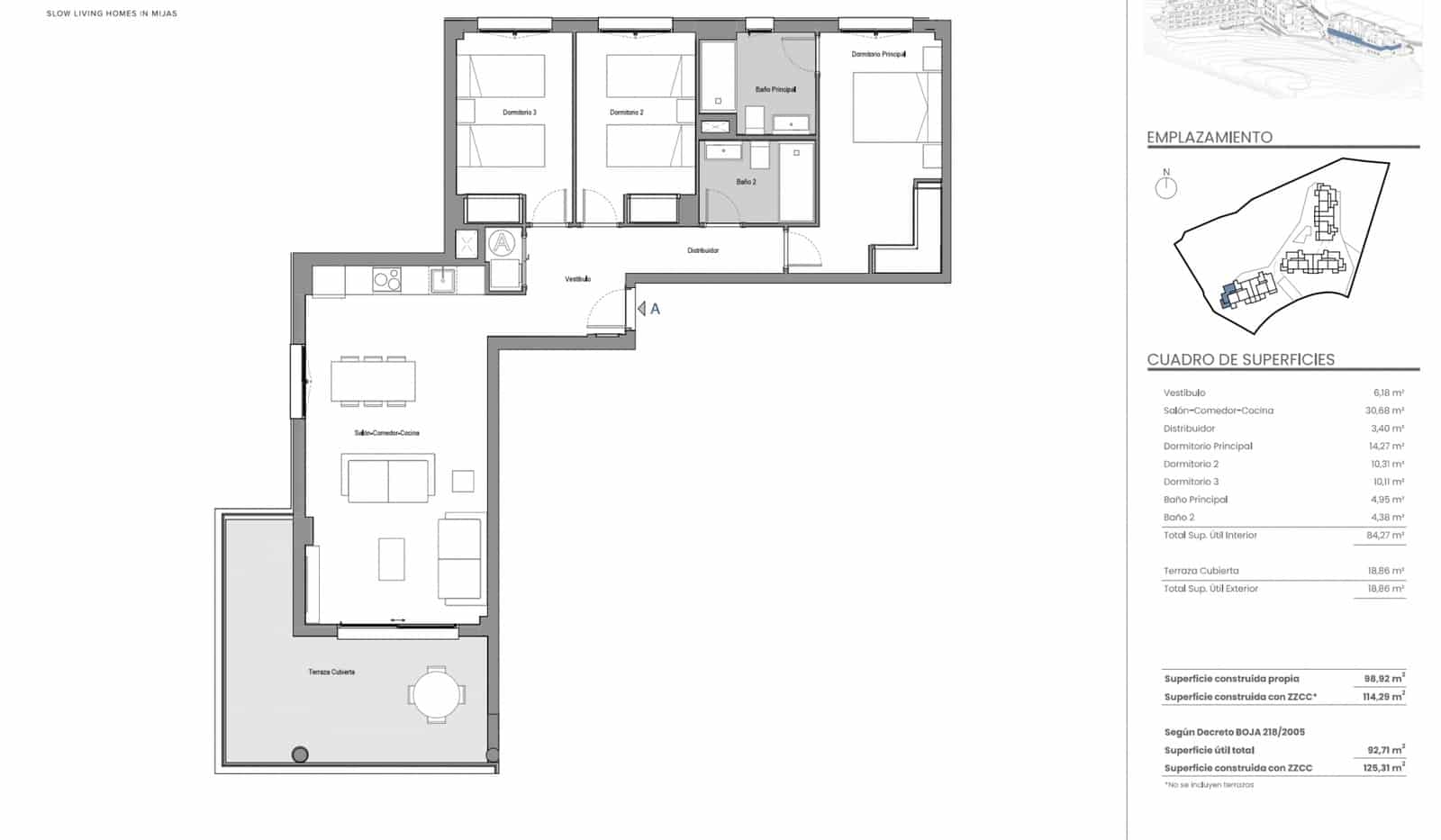 3 sovrum Lägenhet till salu i Mijas Costa med pool garage - 450 000 € (Ref: 9468248)