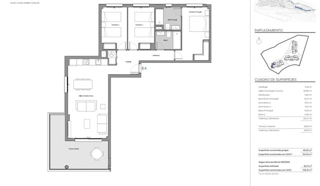 3 sovrum Lägenhet till salu i Mijas Costa, Mijas med pool garage - 450 000 € (Ref: 9468248)