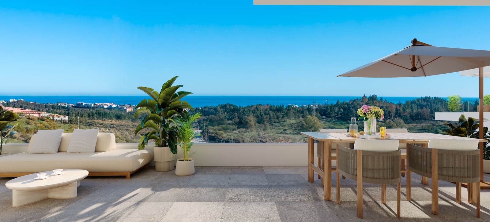 3 sypialnia Apartament na sprzedaż w Mijas Costa z basenem garażem - 450 000 € (Ref: 9468248)