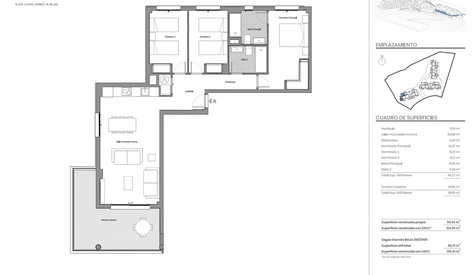 3 sypialnia Apartament na sprzedaż w Mijas Costa z basenem garażem - 450 000 € (Ref: 9468248)