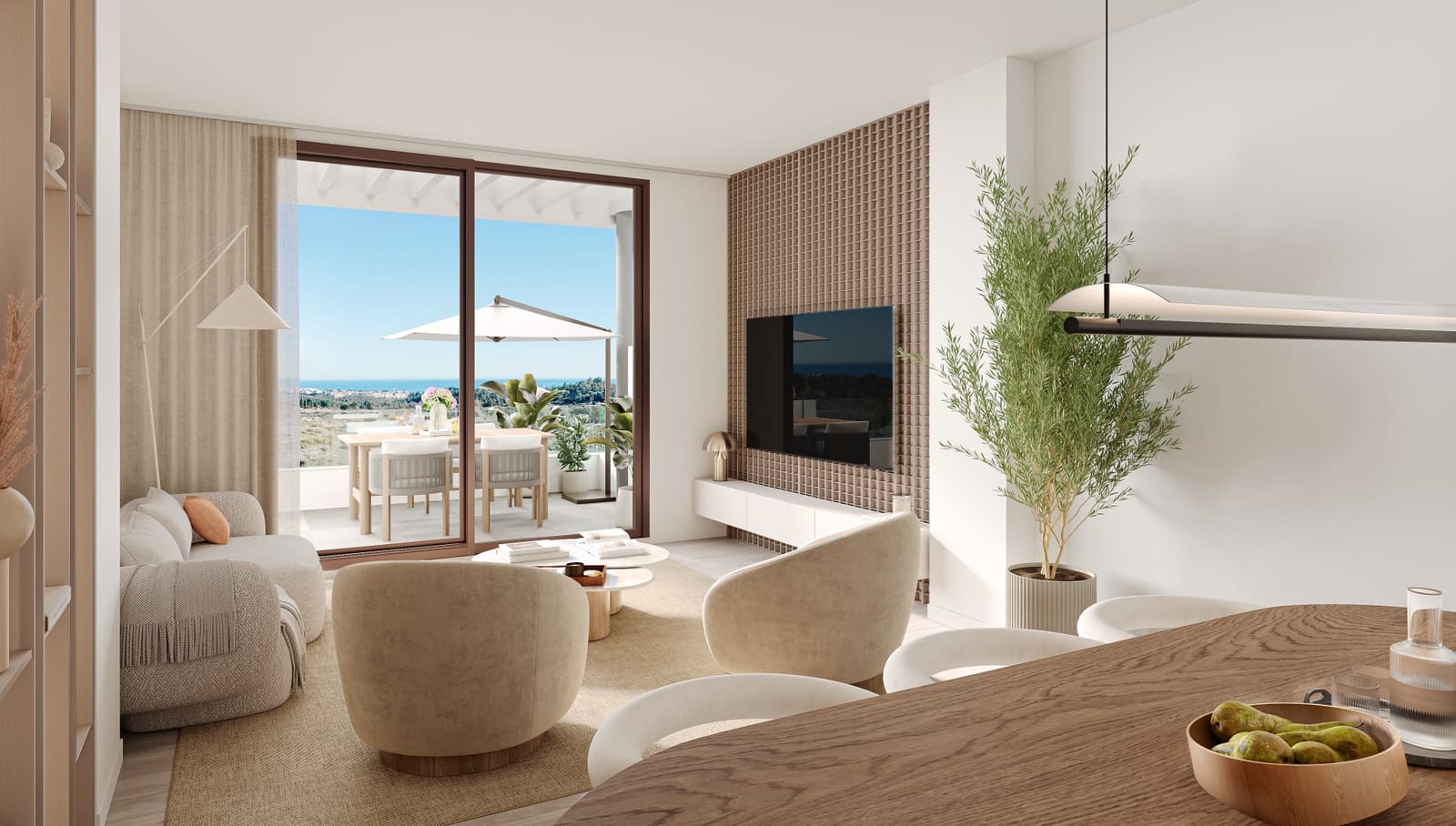 3 sypialnia Apartament na sprzedaż w Mijas Costa z basenem garażem - 450 000 € (Ref: 9468248)