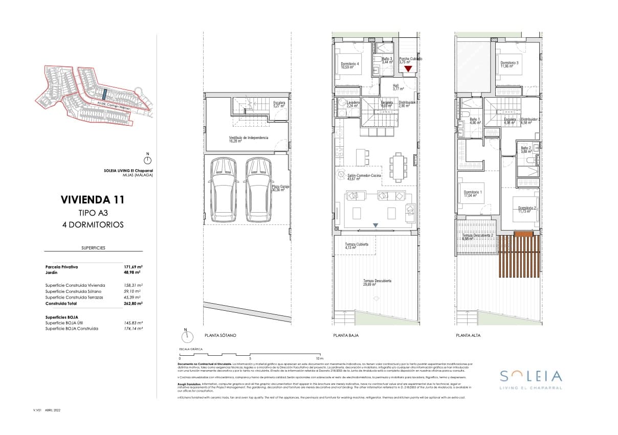 Pareado de 4 habitaciones en Mijas Costa en venta con piscina garaje - 1.290.000 € (Ref: 9470482)