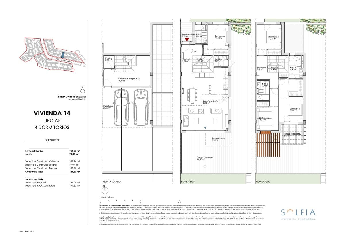 Pareado de 4 habitaciones en Mijas Costa en venta con piscina garaje - 1.290.000 € (Ref: 9470482)