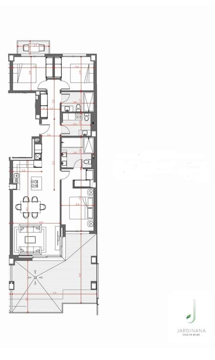3 chambre Appartement à vendre à La Cala de Mijas avec piscine garage - 749 000 € (Ref: 9564897)