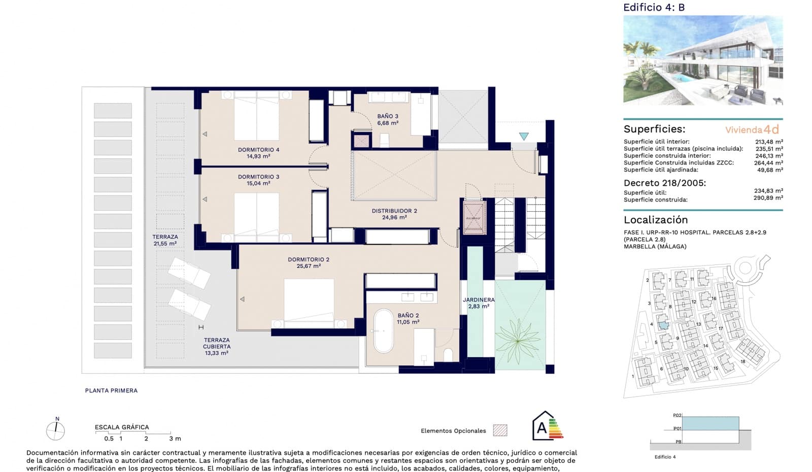 4 quarto Moradia Geminada para venda em Marbella com piscina garagem - 1 950 000 € (Ref: 9730224)