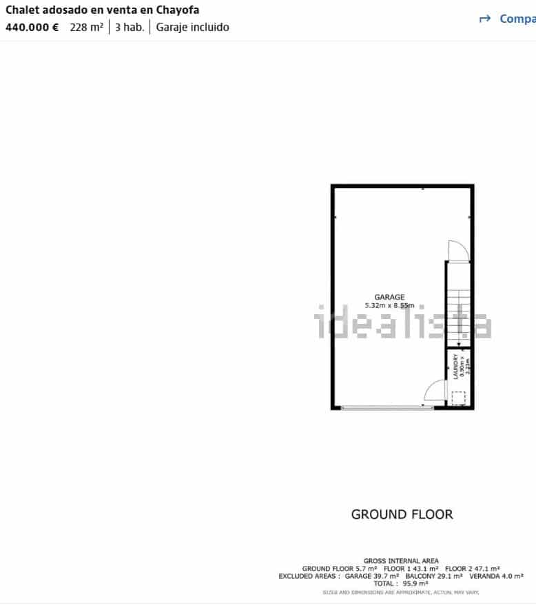 3 bedroom Townhouse for sale in Chayofa - € 440,000 (Ref: 8830371)