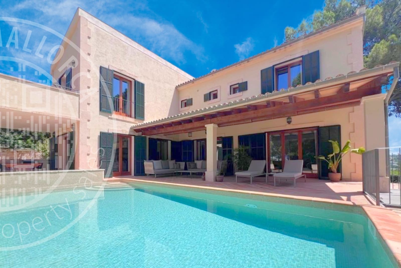 3 sypialnia Willa na sprzedaż w Santa Ponsa z basenem garażem - 2 550 000 € (Ref: 9553107)