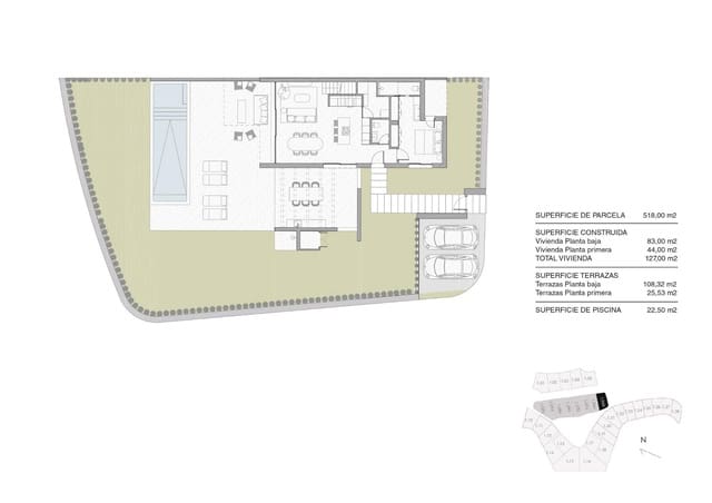 3 Zimmer Villa zu verkaufen in Las Colinas Golf, Orihuela mit Pool Garage - 755.000 € (Ref: 9844093)