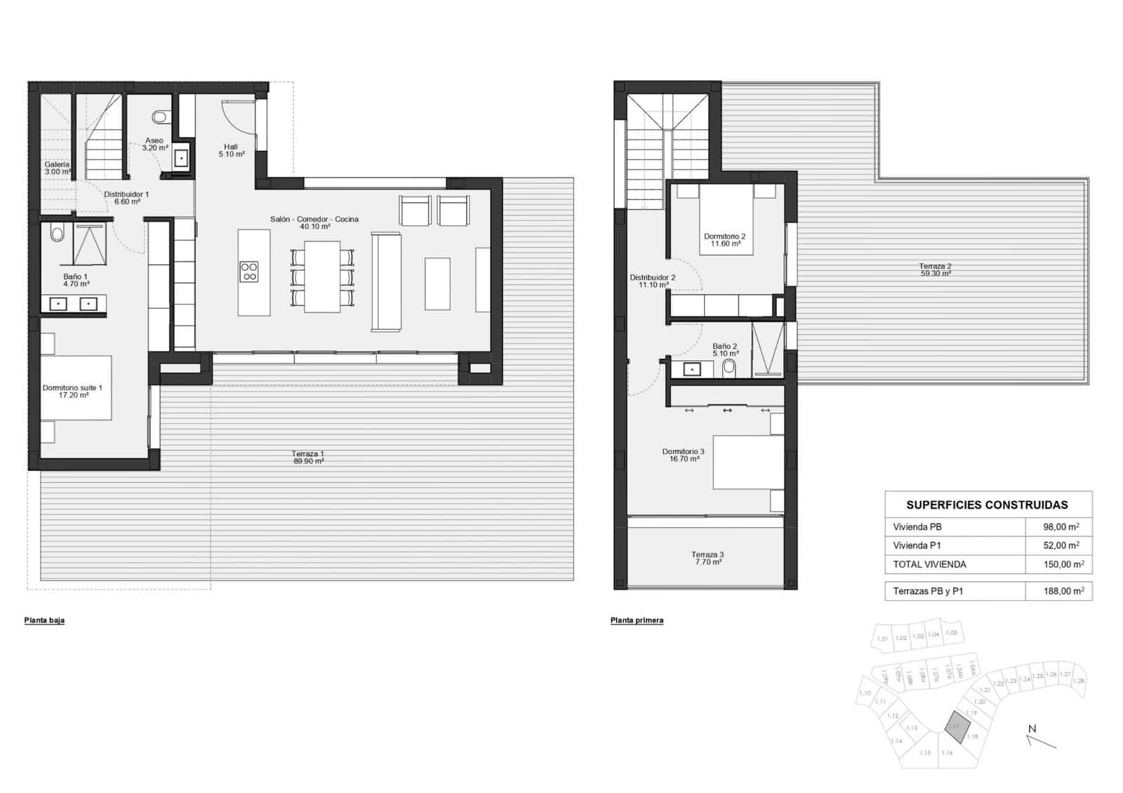 3 Zimmer Villa zu verkaufen in Las Colinas Golf mit Pool Garage - 1.165.000 € (Ref: 9844094)