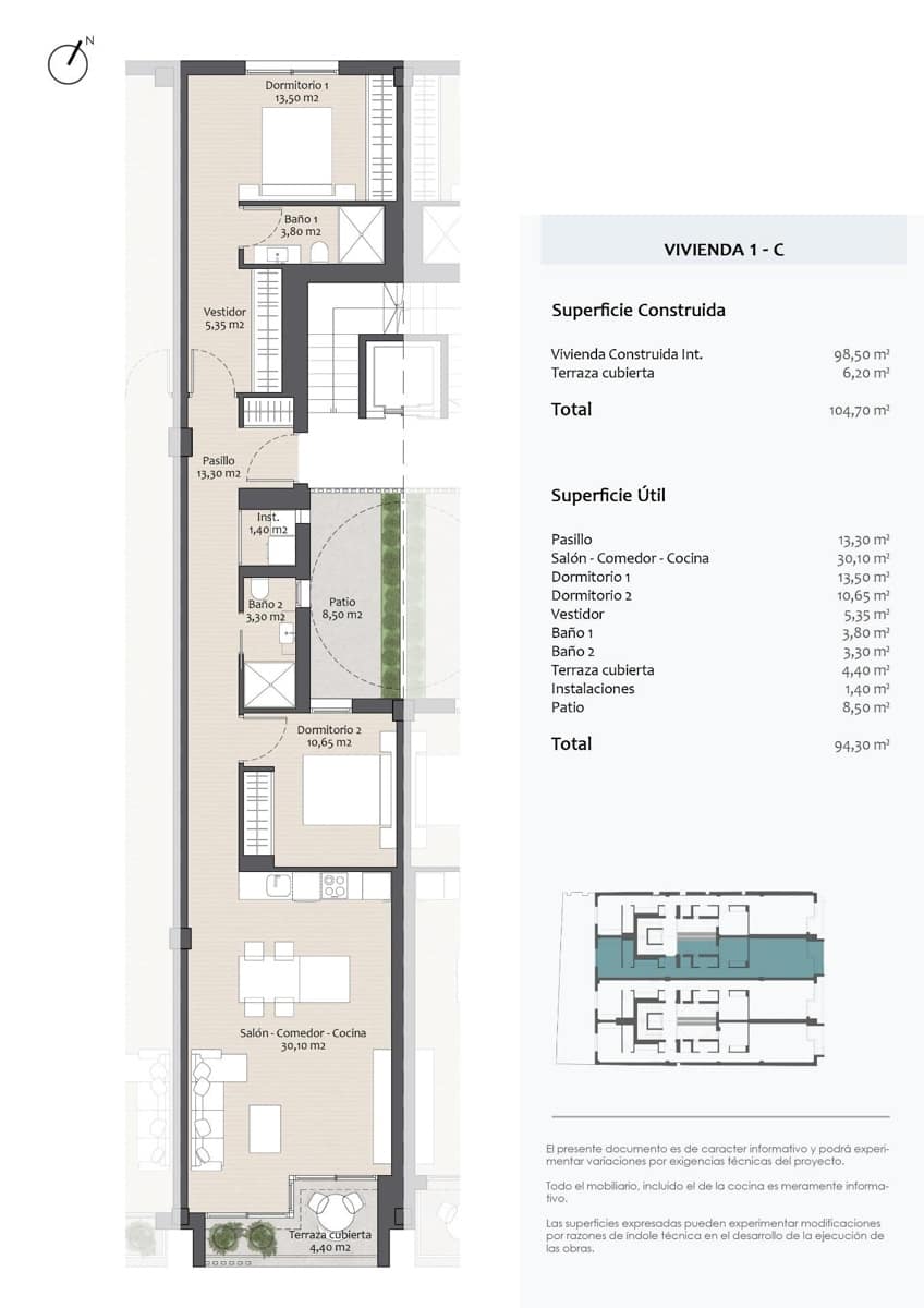 2 bedroom Apartment for sale in Altea with garage - € 465,000 (Ref: 9844095)