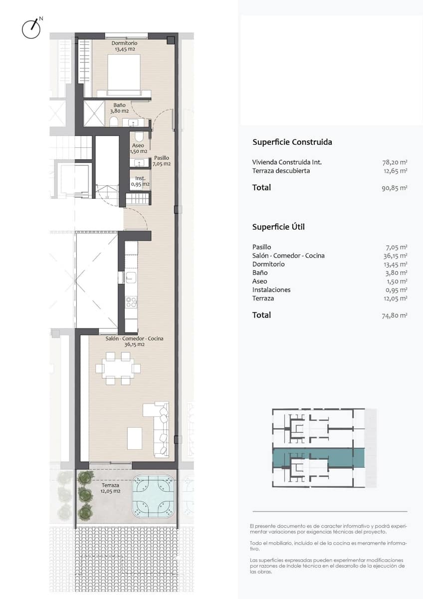 1 quarto Penthouse para venda em Altea com garagem - 490 000 € (Ref: 9844096)