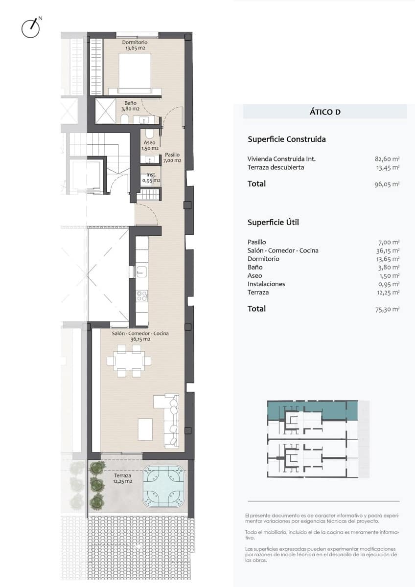 1 quarto Penthouse para venda em Altea com garagem - 490 000 € (Ref: 9844096)