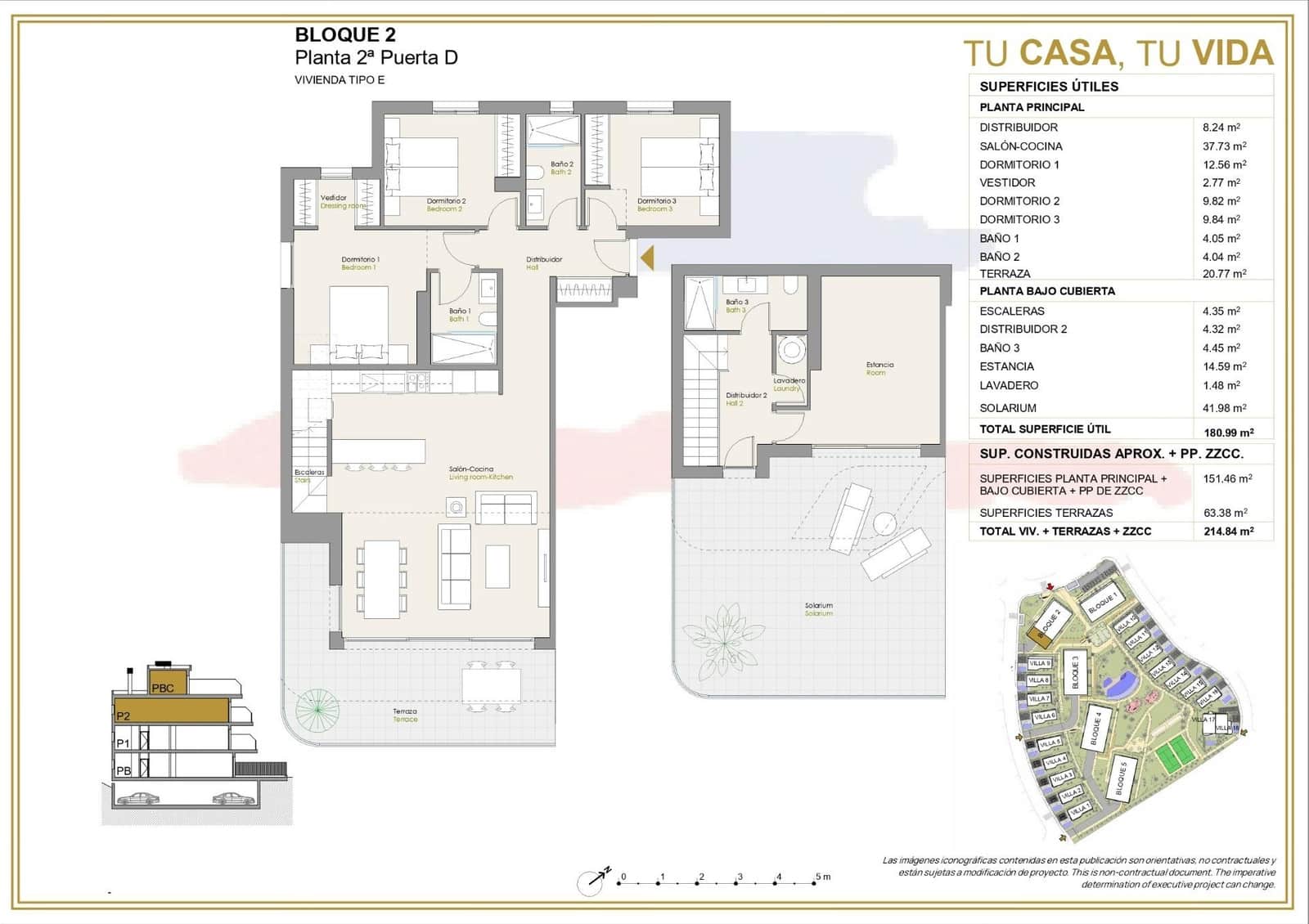 3 bedroom Apartment for sale in Finestrat with pool garage - € 475,000 (Ref: 9844103)